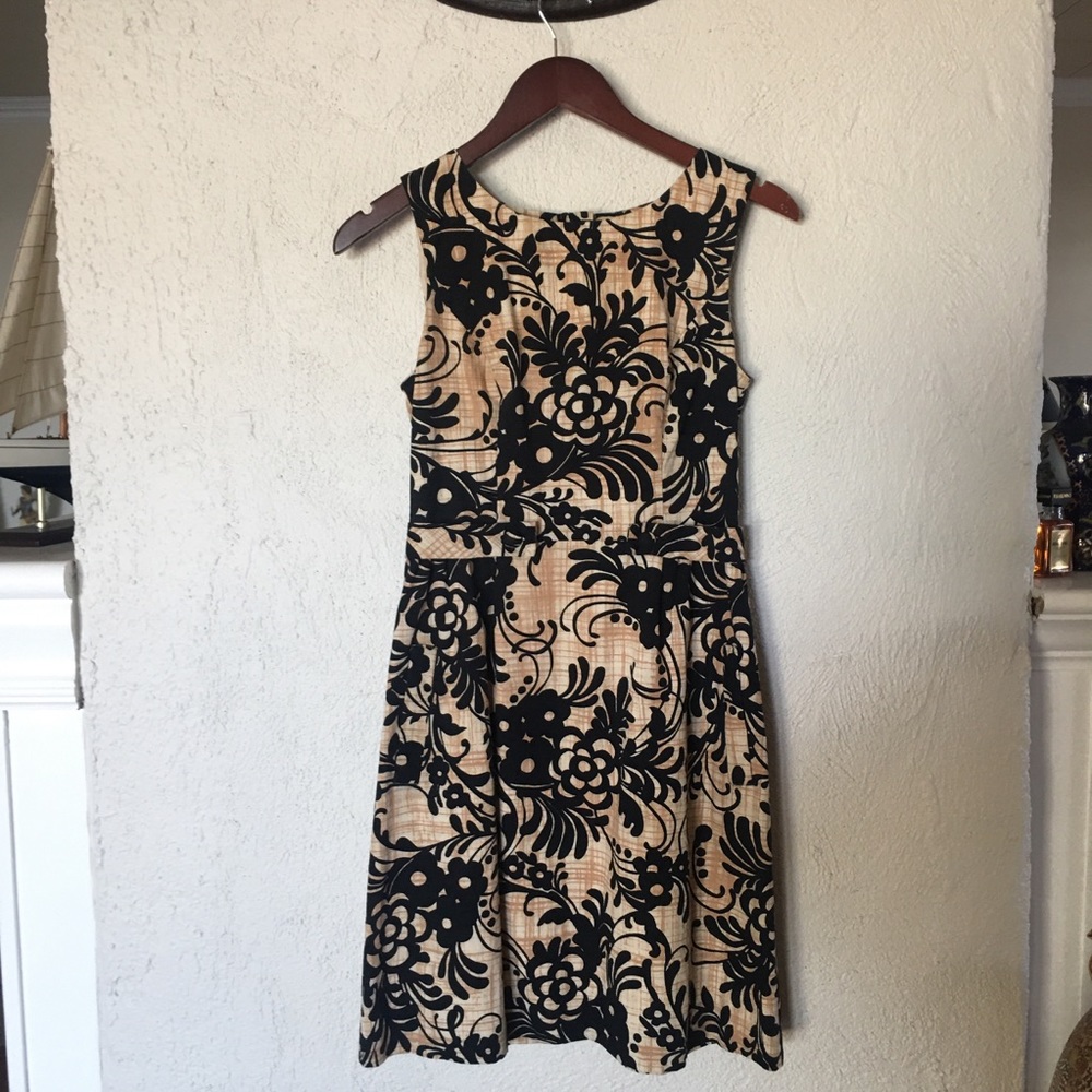 Anthropologie Tabitha Parchment Flurry Dress